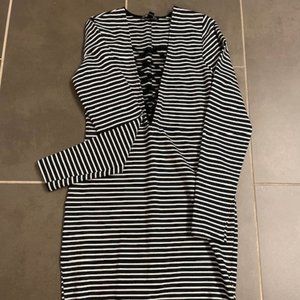 Express Women's Fitted Long Sleeve Dress